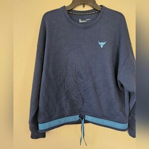 L Navy Under Armour Sweatshirt